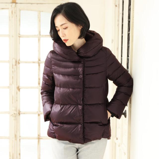 ヴィクトリアダウン ダウンジャケット レディース ブルー