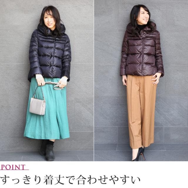 ダウンジャケット ダウンコート ショート丈 レディース