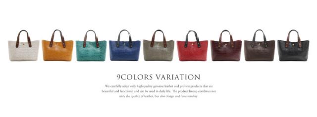 HALEINE クロコダイル 型押し 牛革 2WAY ミニ ショルダー バッグ