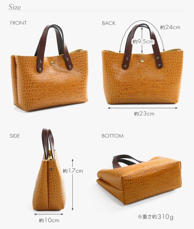 HALEINE クロコダイル 型押し 牛革 2WAY ミニ ショルダー バッグ