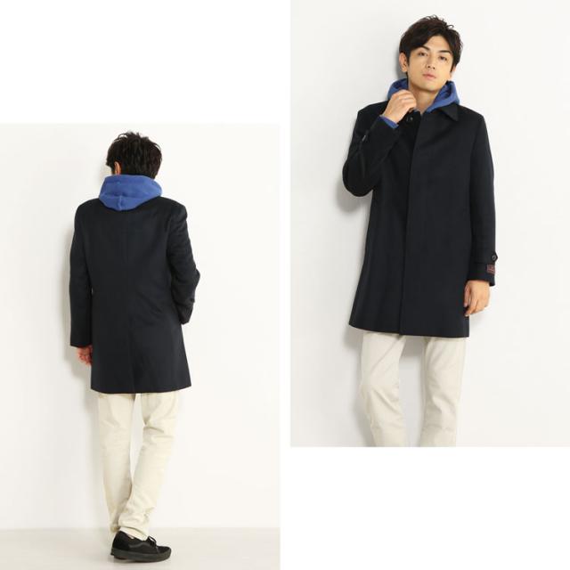 ダークネイビーステンカラーコート