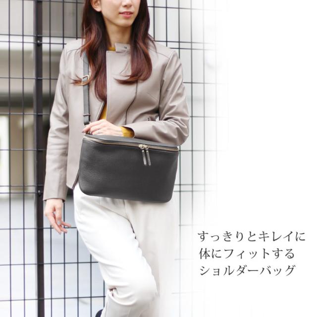 HALEINE 日本製 牛革 ショルダーバッグ / レディース