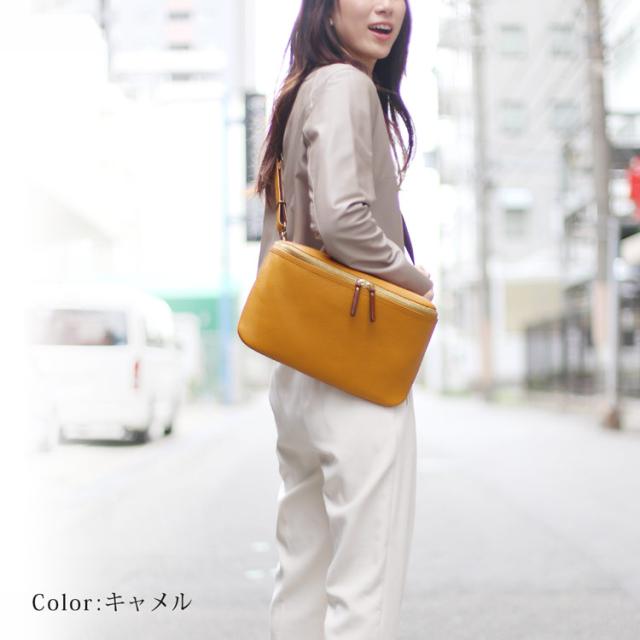 HALEINE 日本製 牛革 ショルダーバッグ / レディース