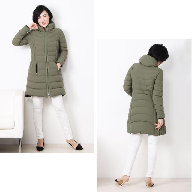 ダウンコート レディース 軽量 4WAY ストレッチ生地 ダウン90% Filomo