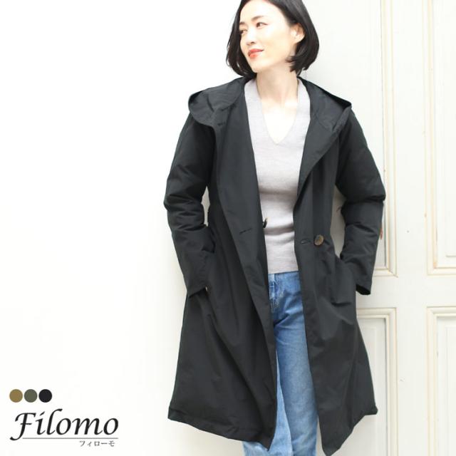 フード付き ダウンコート