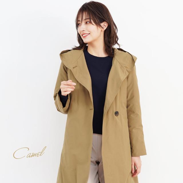 ダウンコート キャメル