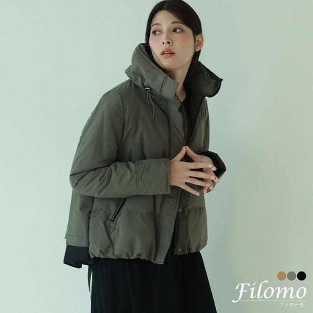 ダウンジャケット バックフレア