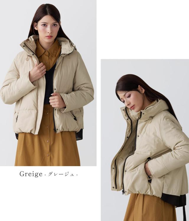 ダウンジャケット バックフレア