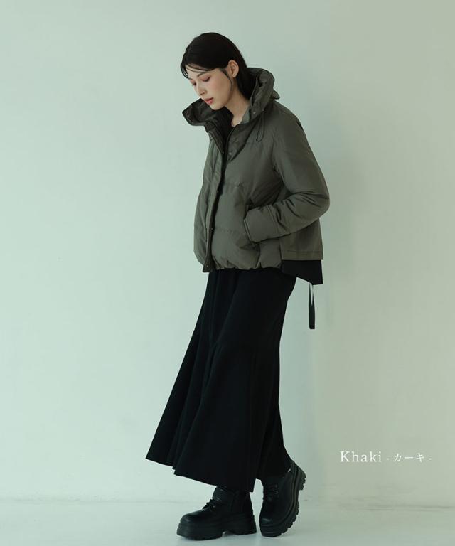 ダウンジャケット バックフレア