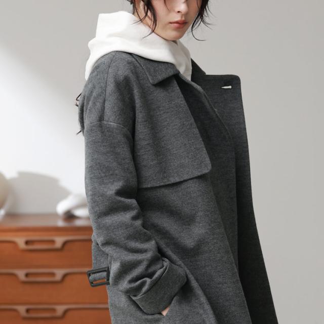 ゆったり ドロップショルダー オーバーシルエット コート