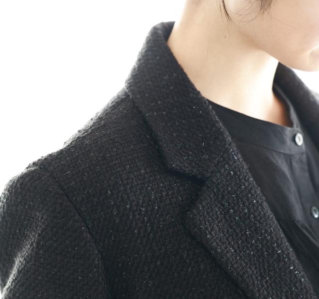 ラメツイード生地