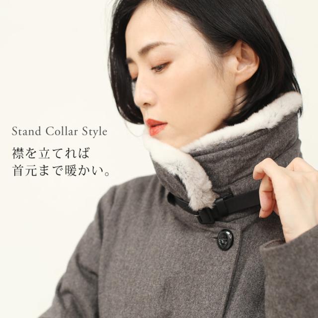 スタンドカラーコート