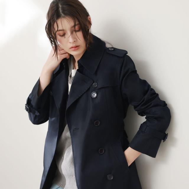 トレンチコート 春コート filomo ブラック