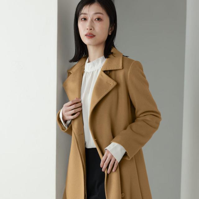 カシミヤ100％ ロングコート 冠婚葬祭 フォーマル