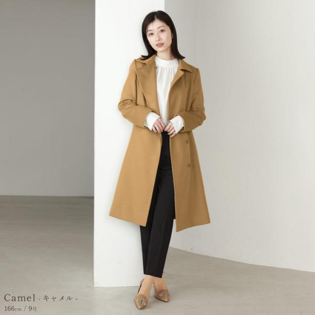 カシミヤ100％ ロングコート 冠婚葬祭 フォーマル