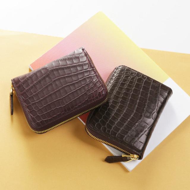 クロコダイル ミニ財布 コンパクト財布