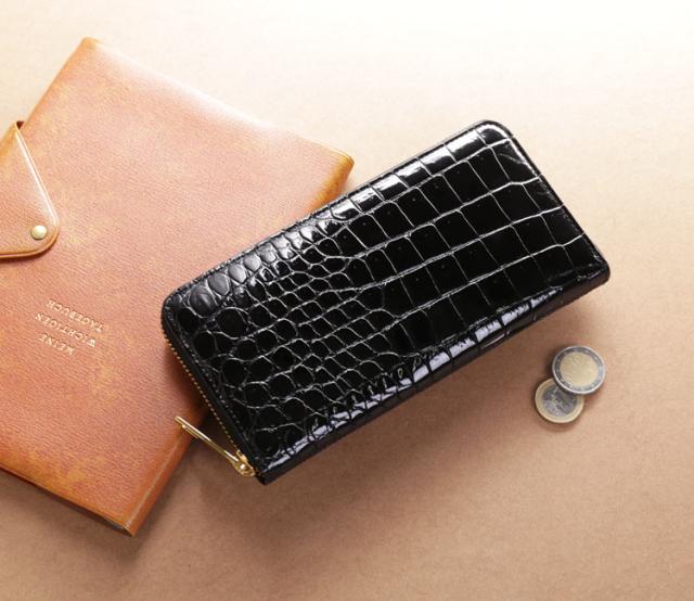 ポロサス長財布ブラック