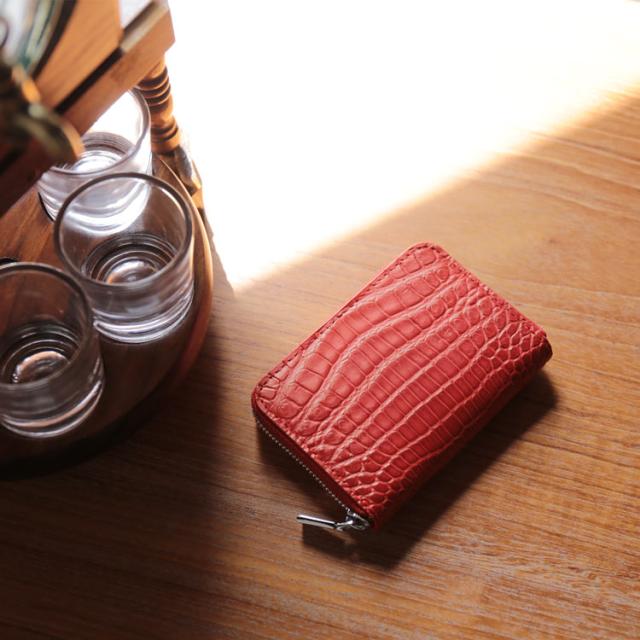 クロコダイル ミニ財布 レディース