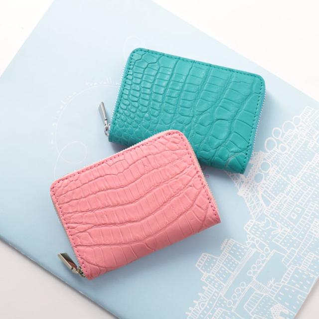 クロコダイル ミニ財布 レディース
