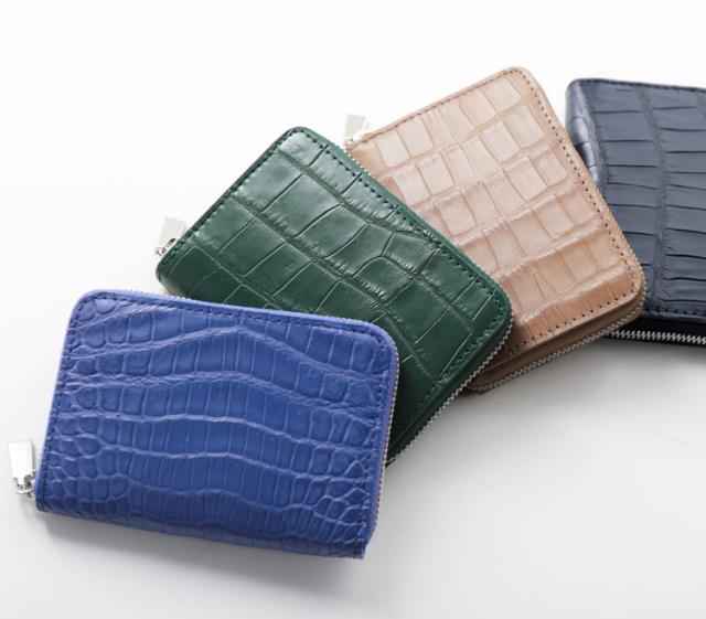 クロコダイル ミニ財布 メンズ