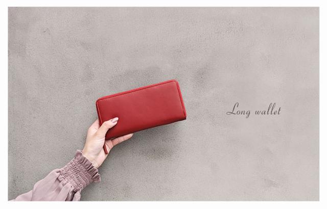 本革 ラウンドファスナー 長財布