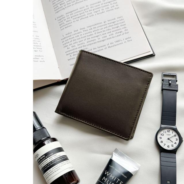 mieno 二つ折り コンパクト 折り財布 メンズ