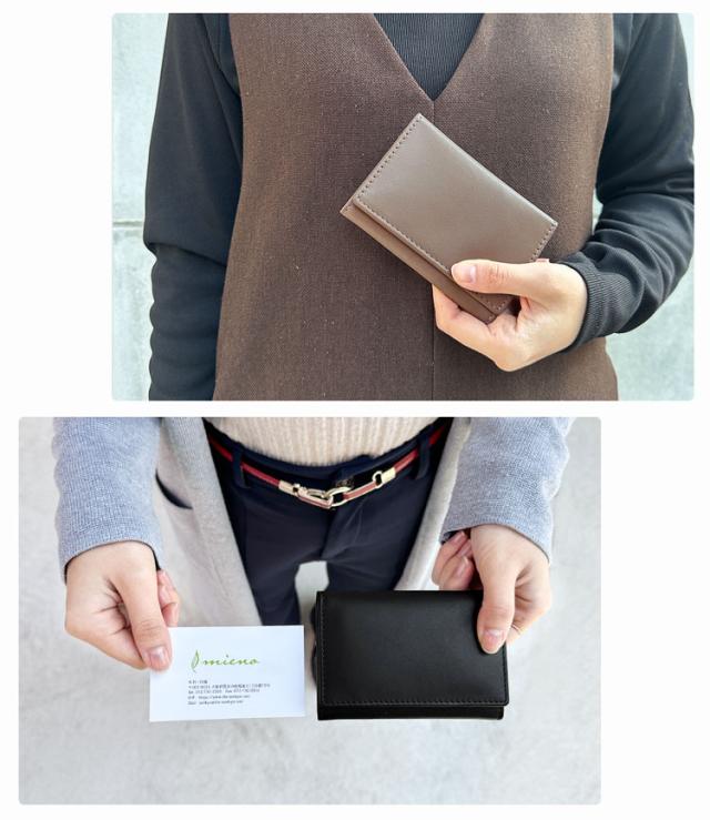 mieno 名刺入れ レディース 本革