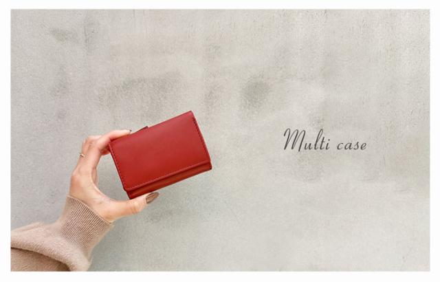 牛革 キーケース 小銭入れ 財布 小さい