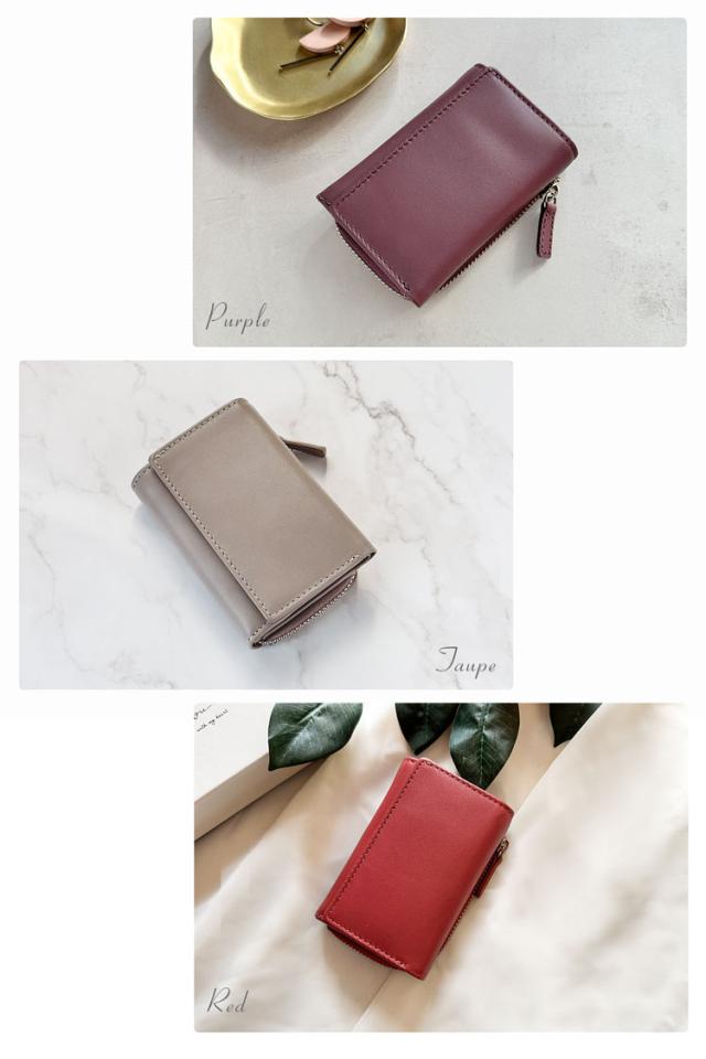 牛革 キーケース 小銭入れ 財布 小さい