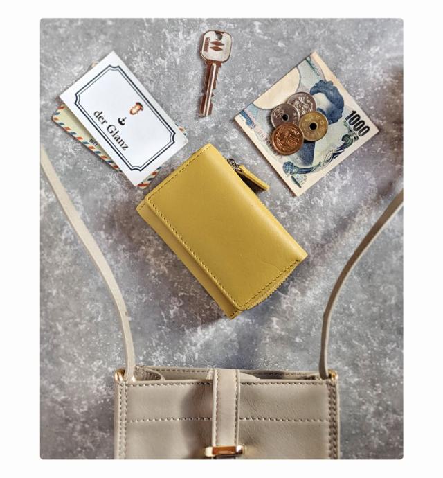 牛革 キーケース 小銭入れ 財布 小さい