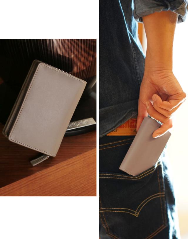 牛革 キーケース 財布 スマートキー 一体型