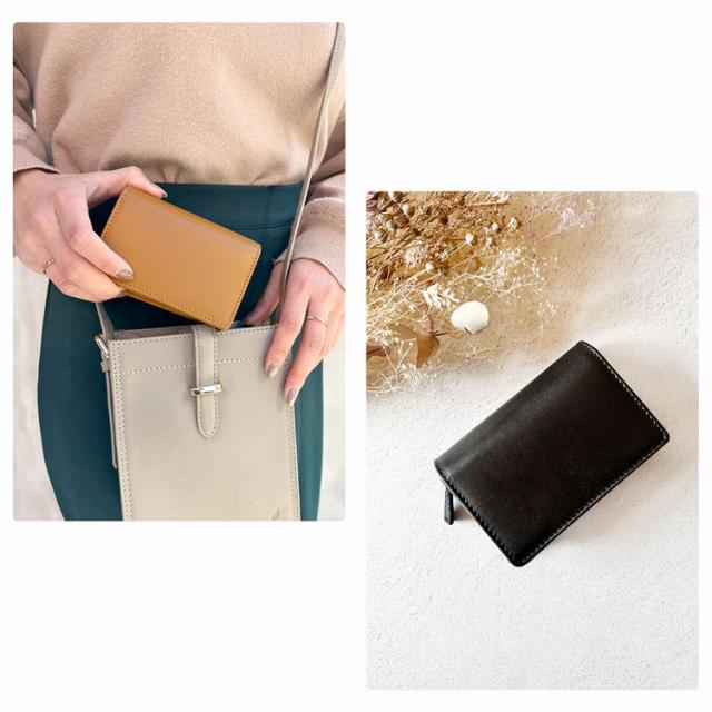 牛革 キーケース 財布 スマートキー 一体型