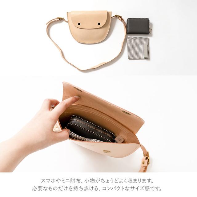 牛革　レディース　ショルダーバッグ ヌメ革