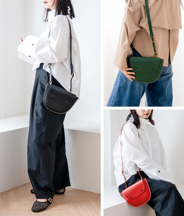 牛革　レディース　ショルダーバッグ ヌメ革