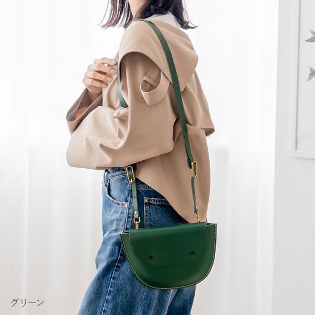 牛革　レディース　ショルダーバッグ ヌメ革