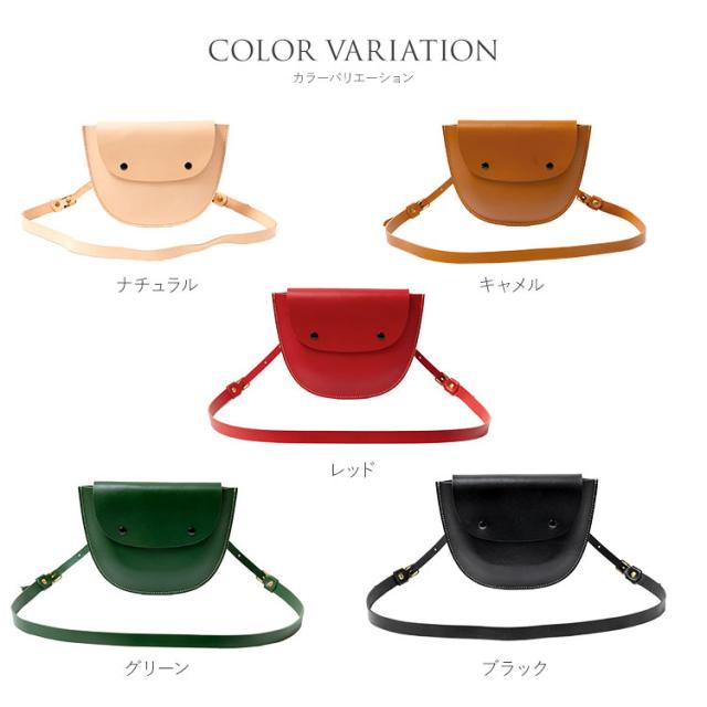 牛革　レディース　ショルダーバッグ ヌメ革