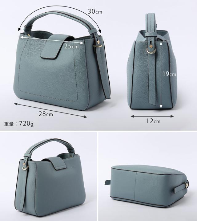 HALEINE 本革 ハンドバッグ ワンハンドル 斜めがけ 2WAY レディース サイズ