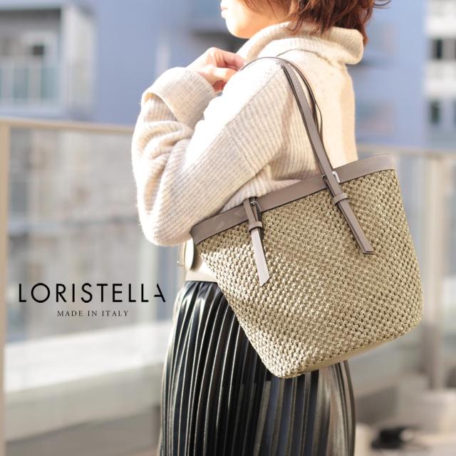 LORISTELLA レザーバッグ レディース グレイッシュ ピンク