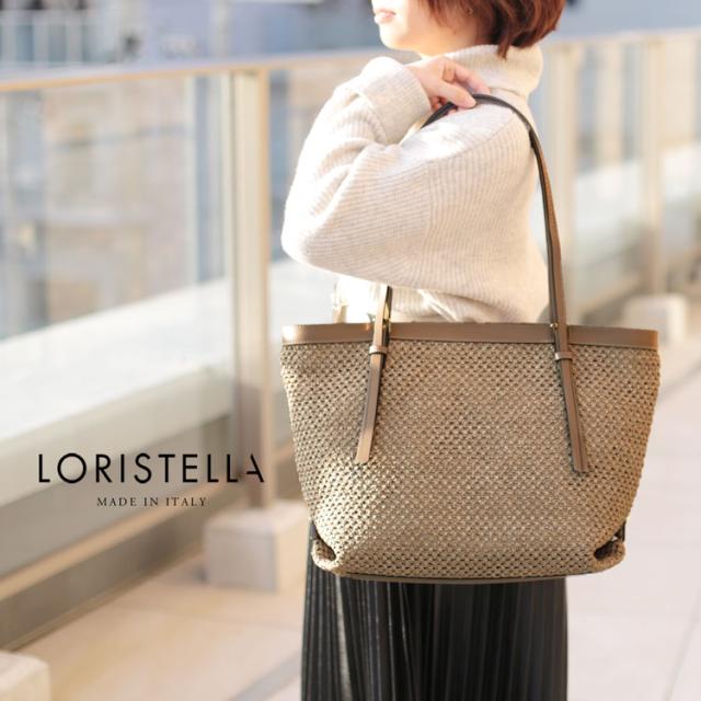 LORISTELLA レザーバッグ レディース グレイッシュ ピンク