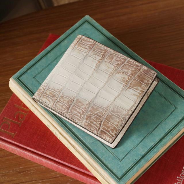 ヒマラヤ クロコダイル ミニ財布 コンパクト財布 折り財布