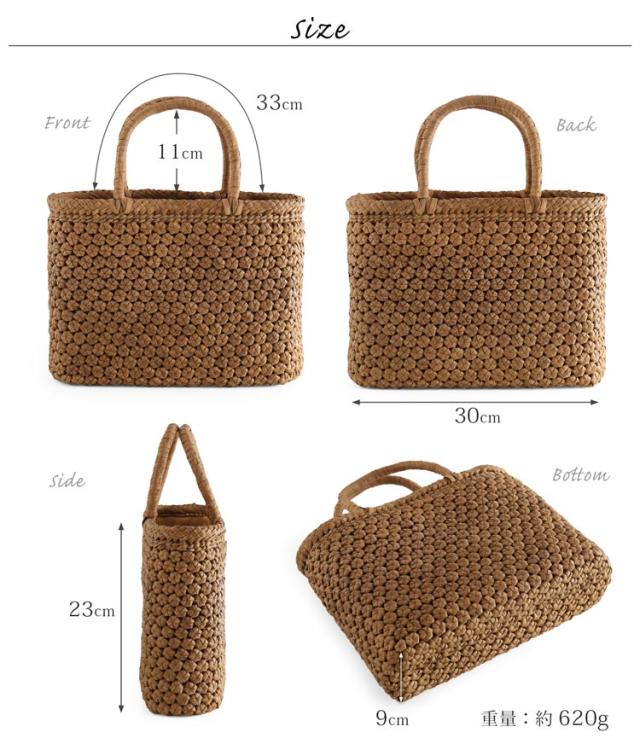 山葡萄 かごバッグ サイズ