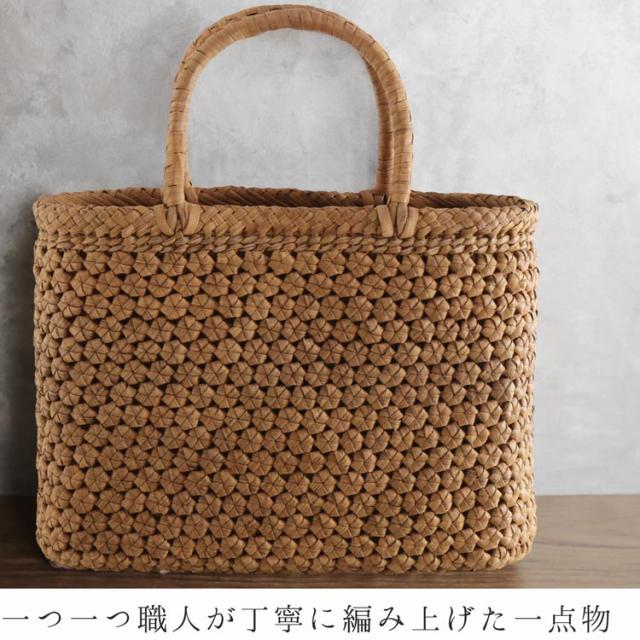 山葡萄 かごバッグ 手編み 一点物
