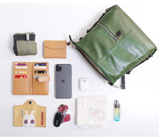 牛革 ショルダーバッグ 2WAY