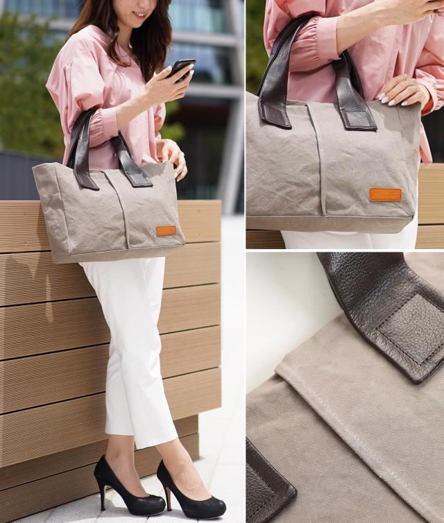トートバッグ グレー