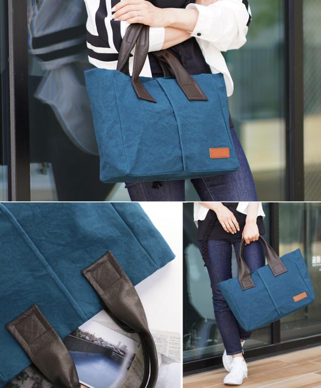 トートバッグ ネイビー