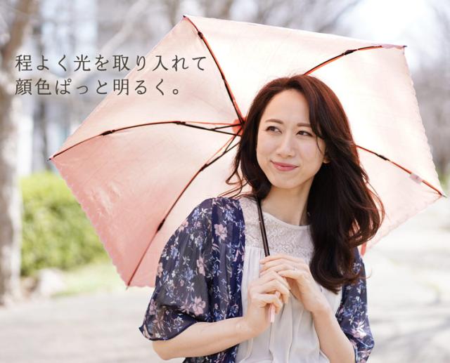 折りたたみ 日傘 綿 晴雨兼用