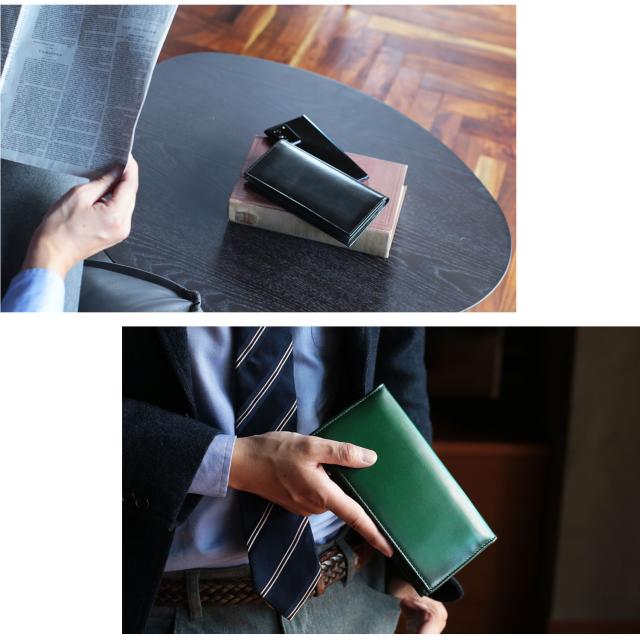 本革長財布イタリア製レザー