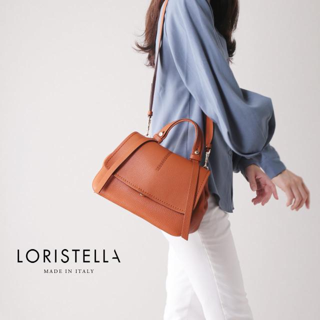 LORISTELLA レザーバッグ 2way レディース オレンジ