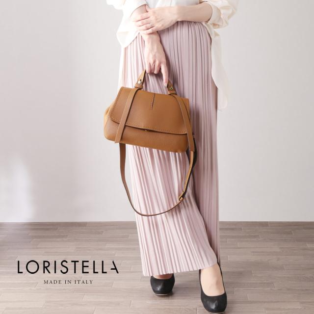 LORISTELLA 牛革 2wayバッグ キャメル ブラウン レディース
