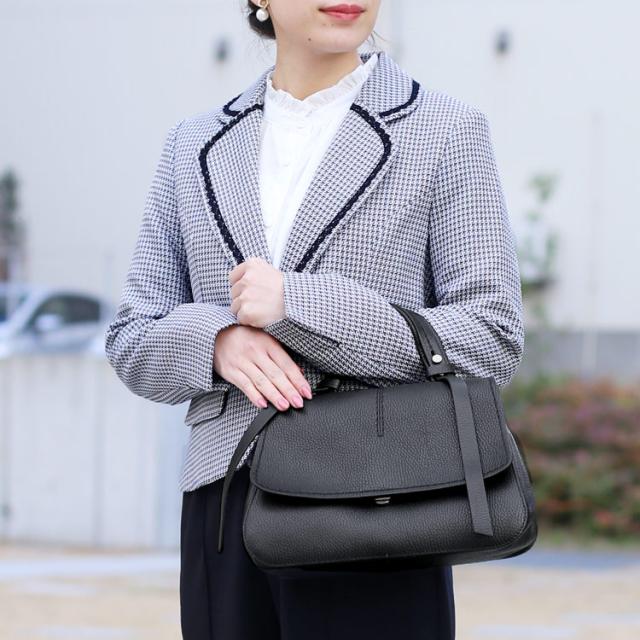 イタリア レザーバッグ ブラッド オレンジ